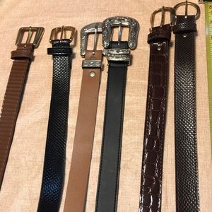 6 belts size 30-33
